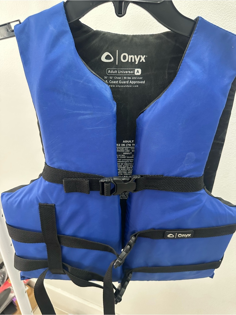 Onyx Blue and Black Adult Personal Flotation Jacket